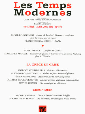 cover image of Les Temps Modernes N° 673 N° 673
